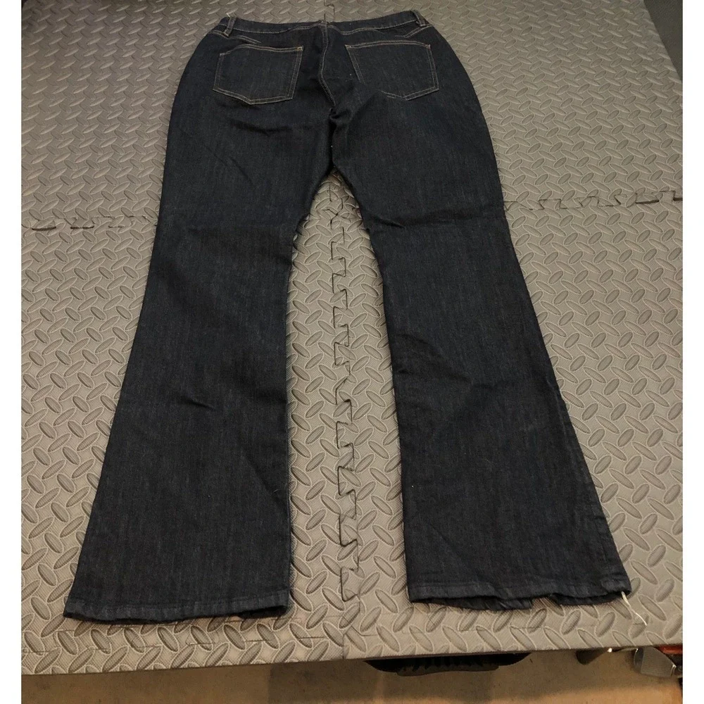 Pilcro Jeans Womens 32‎ Blue Dark Wash Flare Split Hem Denim Pants